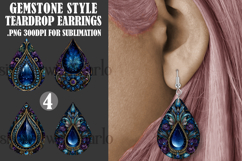 Gemstone Teardrop Earring, Gemstone Style Earring Designs, 2 Product Image 1