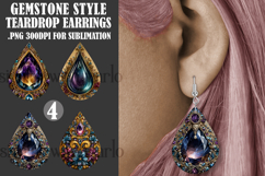 Gemstone Teardrop Earring, Gemstone Style Earring Designs, 3 Product Image 1