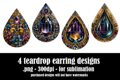 Gemstone Teardrop Earring, Gemstone Style Earring Designs, 3 Product Image 2