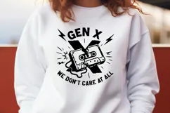 Gen X SVG PNG | Funny Cassette Tape 90s Nostalgia Cut File Product Image 2