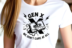 Gen X SVG PNG | Funny Cassette Tape 90s Nostalgia Cut File Product Image 3