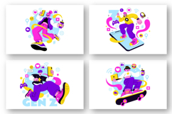 10 Gen Z Lifestyle Vector Illustration Product Image 2