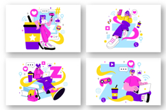 10 Gen Z Lifestyle Vector Illustration Product Image 3