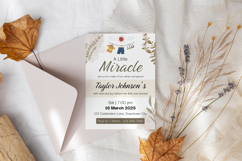Gender Neutral Baby Shower Invitation Canva Template Product Image 9