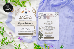 Gender Neutral Baby Shower Invitation Canva Template Product Image 1