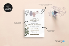 Gender Neutral Baby Shower Invitation Canva Template Product Image 6