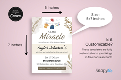 Gender Neutral Baby Shower Invitation Canva Template Product Image 4