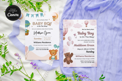 Printable Gender Neutral Bear Baby Shower Invitation Product Image 7