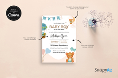 Printable Gender Neutral Bear Baby Shower Invitation Product Image 5