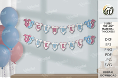 Gender Party Banners Bundle Laser cut. Wall decor SVG Product Image 4
