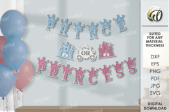 Gender Party Banners Bundle Laser cut. Wall decor SVG Product Image 11