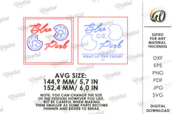 Gender Reveal Game Sign Lasercut. Gender Party SVG Product Image 2