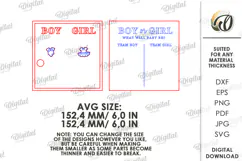 Gender Reveal Game Sign Lasercut. Gender Party SVG Product Image 2