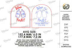 Gender Reveal Game Sign Lasercut. Gender Party SVG Product Image 2