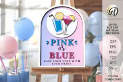 Gender Reveal Game Sign Lasercut. Gender Party SVG Product Image 1