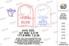Gender Reveal Game Sign Lasercut. Gender Party SVG Product Image 2