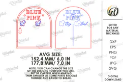 Gender Reveal Game Sign Lasercut. Gender Party SVG Product Image 2