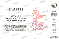 Gender Reveal Tiered Tray Decor Laser Cut. Baby SVG Product Image 2