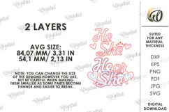 Gender Reveal Tiered Tray Decor Laser Cut. Baby SVG Product Image 2
