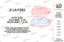 Gender Reveal Tiered Tray Decor Laser Cut. Baby SVG Product Image 2