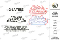 Gender Reveal Tiered Tray Decor Laser Cut. Baby SVG Product Image 2