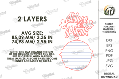Gender Reveal Tiered Tray Decor Laser Cut. Baby SVG Product Image 2