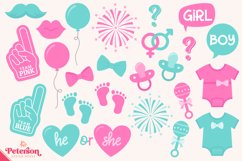 Gender Reveal Clipart Set Product Image 1