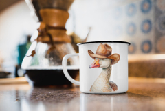Watercolor Cowboy Silly Goose Sublimation Design PNG Product Image 3
