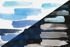 Gentle Beach Brush Strokes Clipart Product Image 3