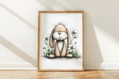 Gentle Easter Bunny Sitting in a Spring Garden Product Image 2