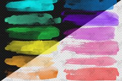 Gentle Rainbow Brush Strokes Clipart Product Image 4