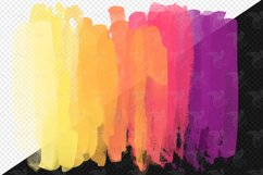 Gentle Sunset Brush Strokes Clipart Product Image 2