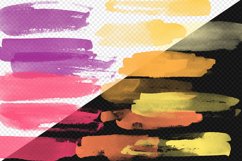 Gentle Sunset Brush Strokes Clipart Product Image 4