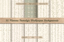 Flowers Nostalgic Wallpaper Backgrounds Product Image 1