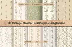 Vintage Classic Flower Wallpaper Backgrounds Product Image 1