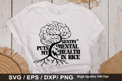 Funny Mental Health Awareness SVG Design - Gently puts my me Product Image 5