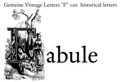 Genuine Vintage Letters "F" PACK 150 pieces Product Image 11