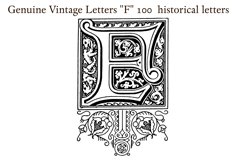 Genuine Vintage Letters "F" PACK 150 pieces Product Image 13
