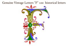 Genuine Vintage Letters "F" PACK 150 pieces Product Image 14
