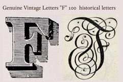 Genuine Vintage Letters "F" PACK 150 pieces Product Image 9