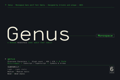 Genus - Monospace Sans Serif Font Family Product Image 1