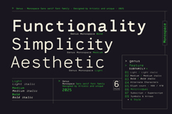 Genus - Monospace Sans Serif Font Family Product Image 15