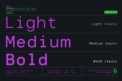 Genus - Monospace Sans Serif Font Family Product Image 2