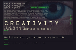 Genus - Monospace Sans Serif Font Family Product Image 7
