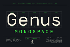 Genus - Monospace Sans Serif Font Family Product Image 8