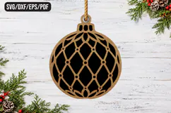 Geometric Bauble Laser Cut Design Product Image 1