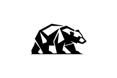 Geometric Bear Logo Design Product Image 1
