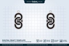 Geometric Boho Earrings SVG - Laser Cut Jewelry Template Product Image 3