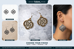 Geometric Boho Earrings SVG - Laser Cut Jewelry Template Product Image 2