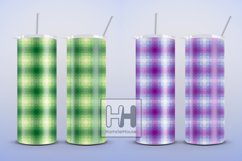 Geometric checkered pattern skinny tumbler wrap sublimation Product Image 5